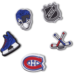 Crocs - NHL® Montreal Canadiens® 5 Pack Jibbitz™ charms Women|Men|Jibbitz™ Charms