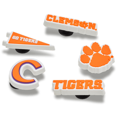 Crocs - Clemson Univ 5 Pack Jibbitz™ charms Women|Men|Kids|Jibbitz™ Charms