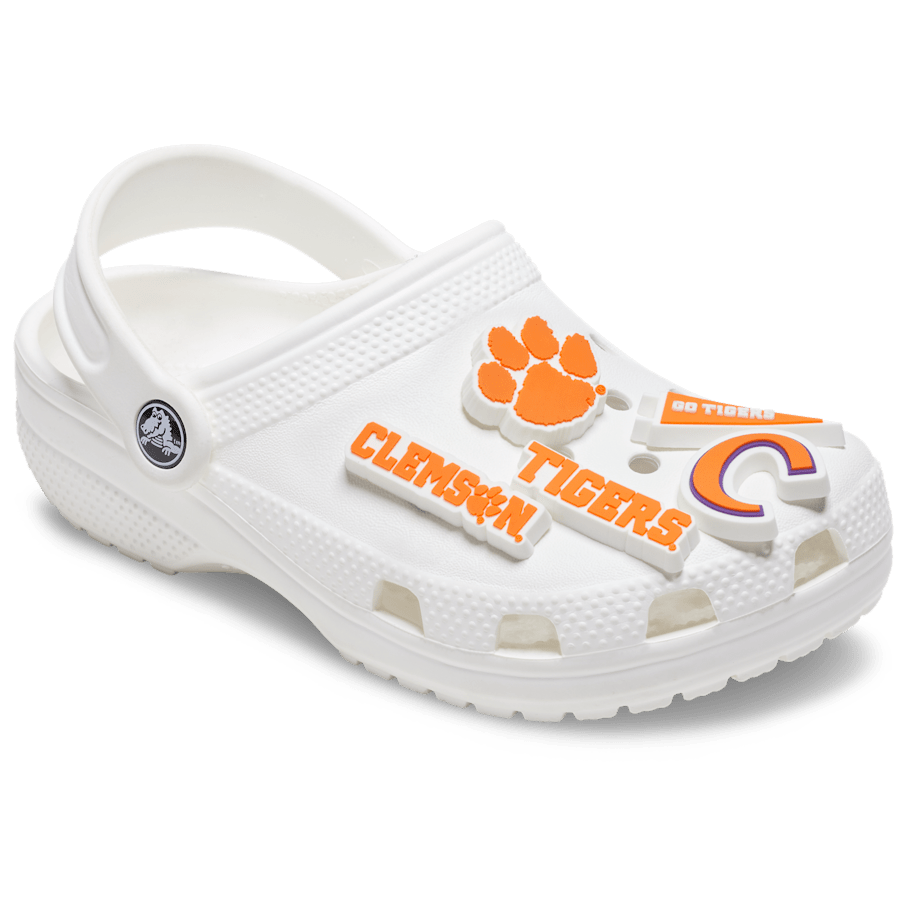 Crocs - Clemson Univ 5 Pack Jibbitz™ charms Women|Men|Kids|Jibbitz™ Charms