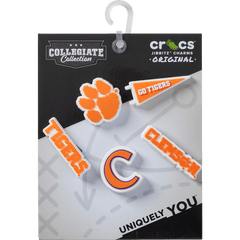 Crocs - Clemson Univ 5 Pack Jibbitz™ charms Women|Men|Kids|Jibbitz™ Charms