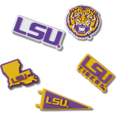 Crocs - LSU 5 Pack Jibbitz™ charms Women|Men|Jibbitz™ Charms