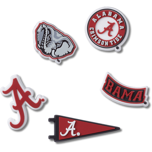 Crocs - University of Alabama 5 Pack Jibbitz™ charms Women|Men|Jibbitz™ Charms