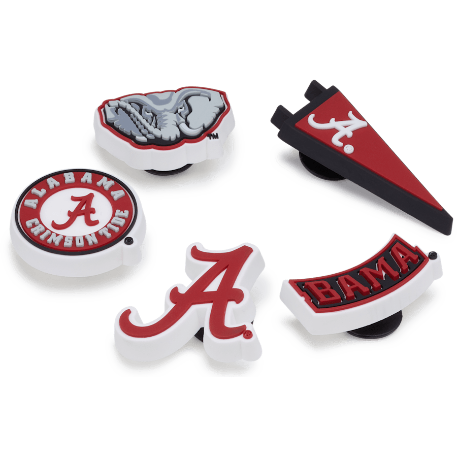 Crocs - University of Alabama 5 Pack Jibbitz™ charms Women|Men|Jibbitz™ Charms
