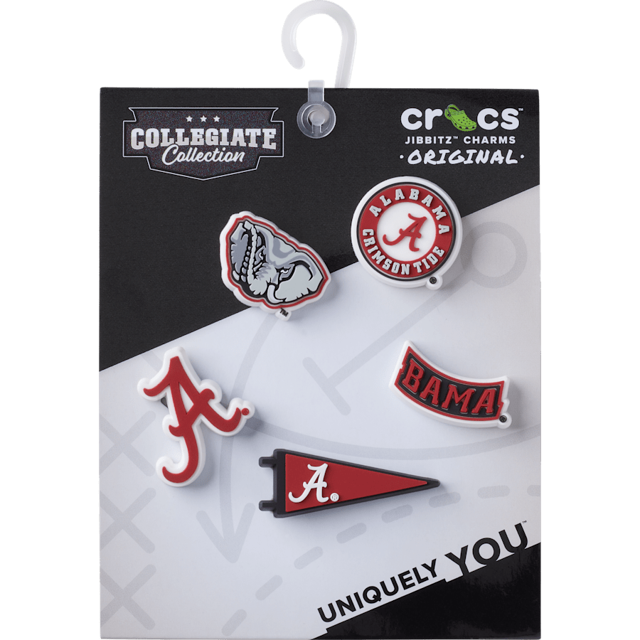 Crocs - University of Alabama 5 Pack Jibbitz™ charms Women|Men|Jibbitz™ Charms