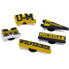 Crocs - University of Michigan 5 Pack Jibbitz™ charms Women|Men|Jibbitz™ Charms