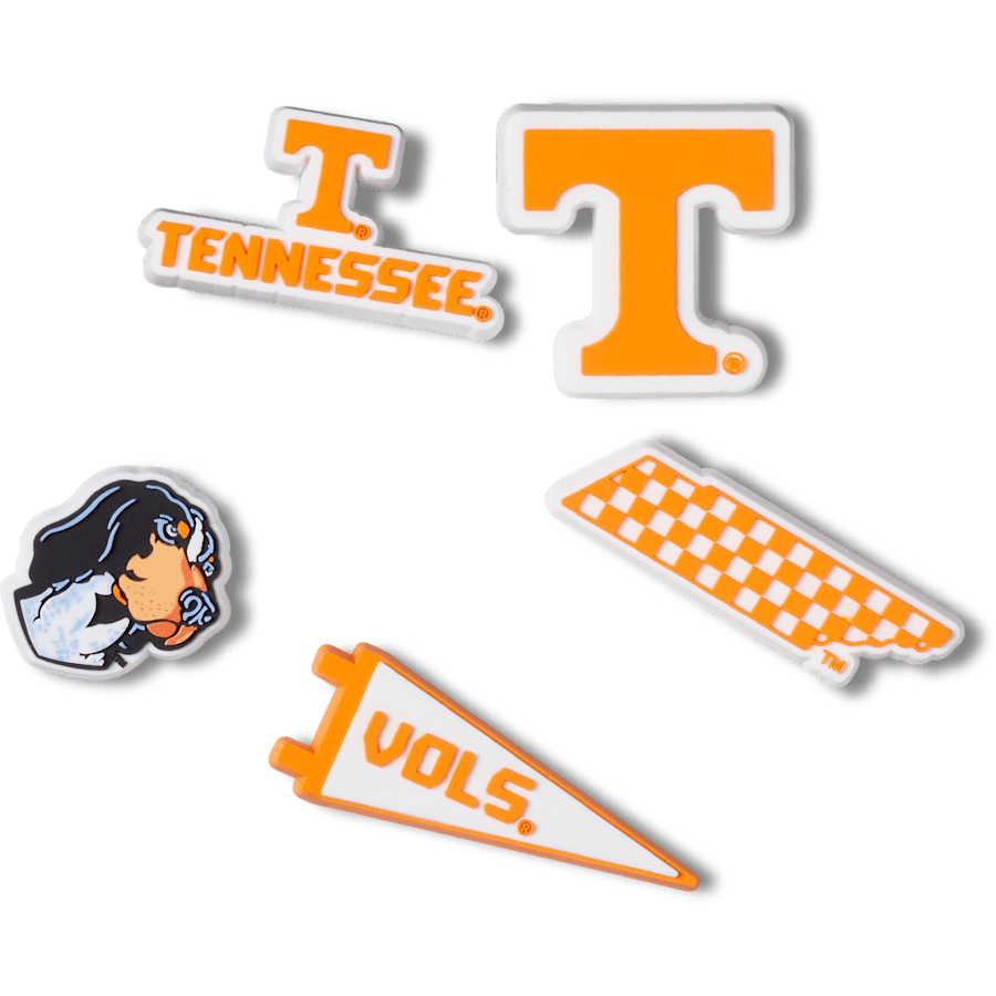 Crocs - University of Tennessee 5 Pack Jibbitz™ charms Women|Men|Jibbitz™ Charms