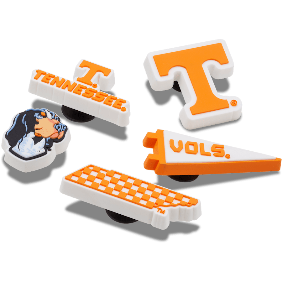 Crocs - University of Tennessee 5 Pack Jibbitz™ charms Women|Men|Jibbitz™ Charms