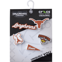 Crocs - University of Texas 5 Pack Jibbitz™ charms Women|Men|Kids|Jibbitz™ Charms