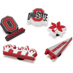 Crocs - Ohio State University 5 Pack Jibbitz™ charms Women|Men|Jibbitz™ Charms