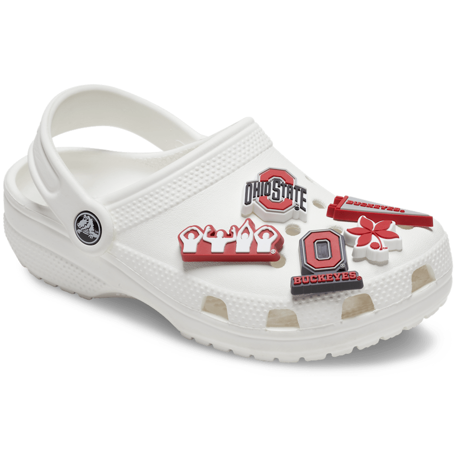 Crocs - Ohio State University 5 Pack Jibbitz™ charms Women|Men|Jibbitz™ Charms