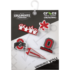 Crocs - Ohio State University 5 Pack Jibbitz™ charms Women|Men|Jibbitz™ Charms