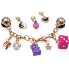 Crocs - Custom Charm Chain 5 Pack Jibbitz™ charms Women|Men|Kids|Jibbitz™ Charms