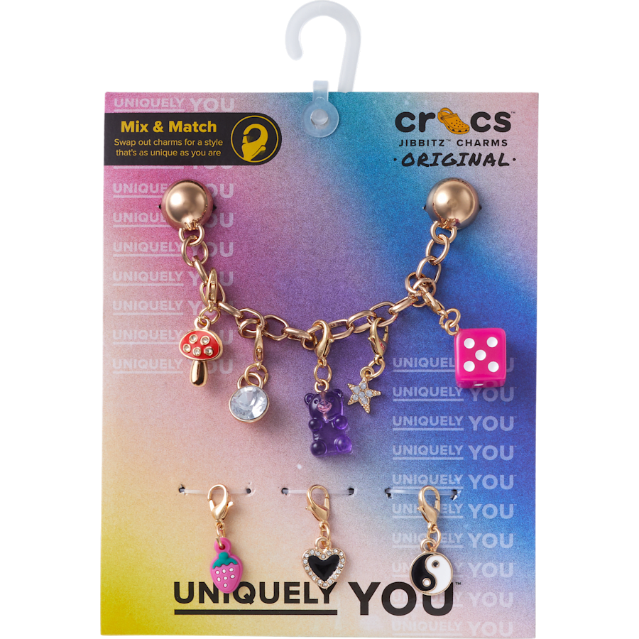 Crocs - Custom Charm Chain 5 Pack Jibbitz™ charms Women|Men|Kids|Jibbitz™ Charms