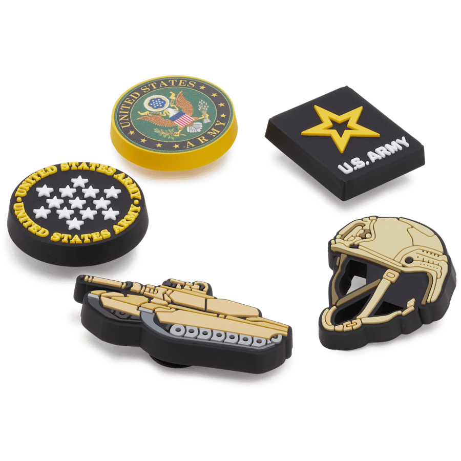 Crocs - US Army 5 Pack 2 Jibbitz™ charms Women|Men|Kids|Jibbitz™ Charms