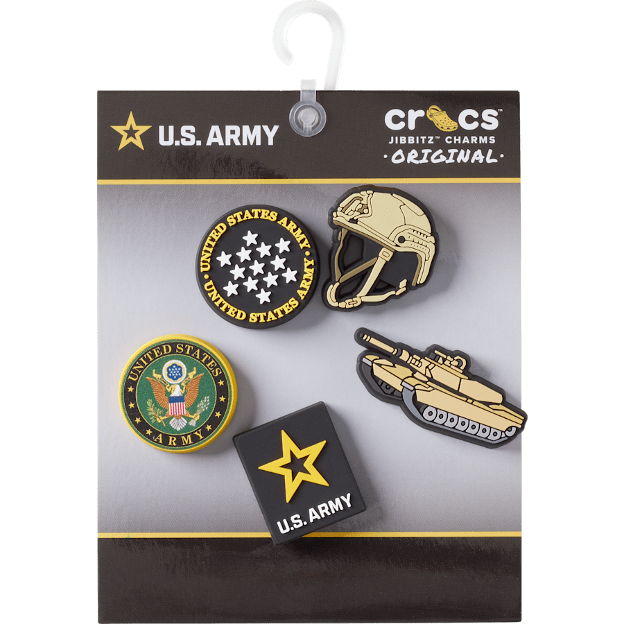 Crocs - US Army 5 Pack 2 Jibbitz™ charms Women|Men|Kids|Jibbitz™ Charms