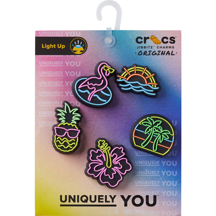 Crocs - Lights Up Neon 5 Pack Jibbitz™ charms Women|Men|Jibbitz™ Charms