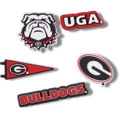 Crocs - University of Georgia 5 Pack Jibbitz™ charms Women|Men|Kids|Jibbitz™ Charms