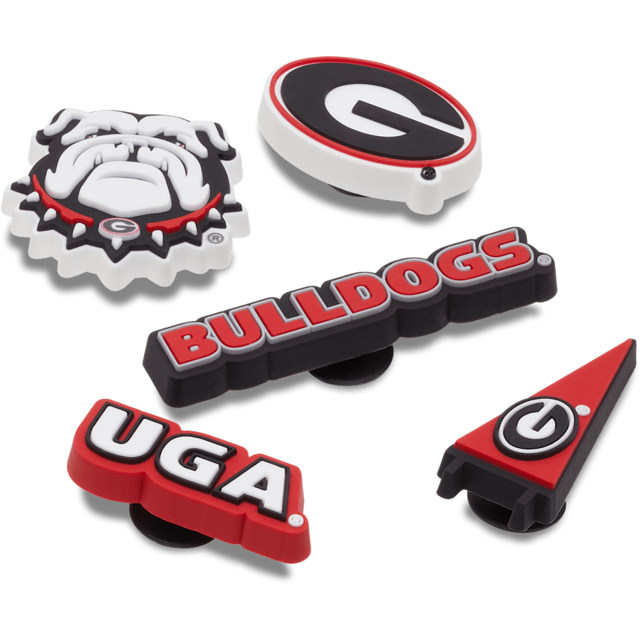 Crocs - University of Georgia 5 Pack Jibbitz™ charms Women|Men|Kids|Jibbitz™ Charms