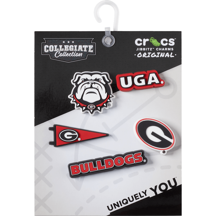 Crocs - University of Georgia 5 Pack Jibbitz™ charms Women|Men|Kids|Jibbitz™ Charms
