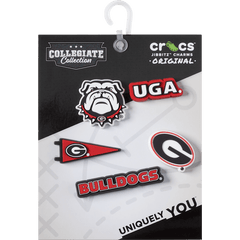 Crocs - University of Georgia 5 Pack Jibbitz™ charms Women|Men|Kids|Jibbitz™ Charms