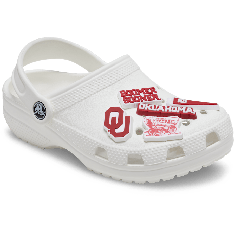 Crocs - Univ of Oklahoma 5 Pack Jibbitz™ charms Women|Men|Kids|Jibbitz™ Charms
