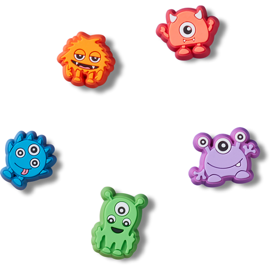 Crocs - Tiny Monster 5 Pack  Jibbitz™ charms Women|Men|Kids|Jibbitz™ Charms