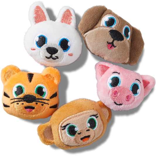 Crocs - Fuzzy Animal 5 Pack Jibbitz™ charms Women|Men|Jibbitz™ Charms