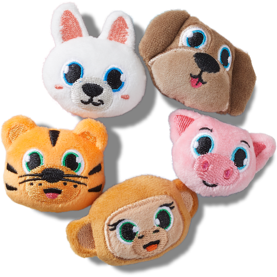 Crocs - Fuzzy Animal 5 Pack Jibbitz™ charms Women|Men|Jibbitz™ Charms