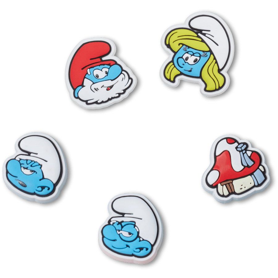 Crocs - Smurfs 5 Pack Jibbitz™ charms Women|Men|Kids|Jibbitz™ Charms