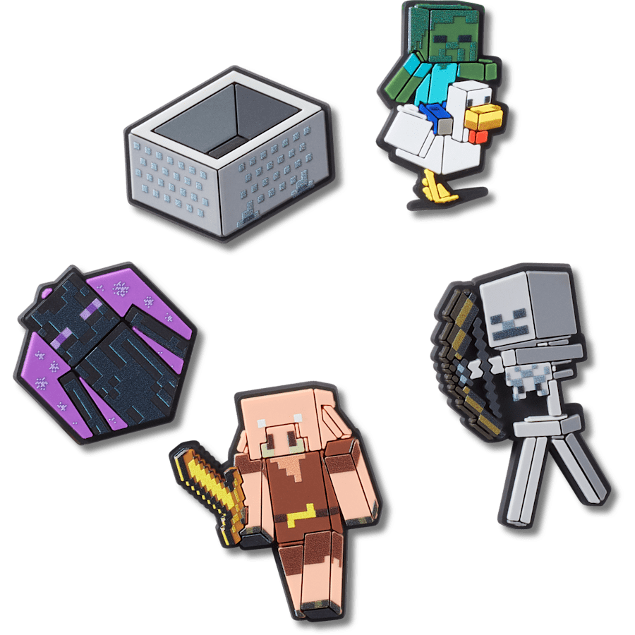 Crocs - Minecraft 5 Pack Jibbitz™ charms Women|Men|Kids|Jibbitz™ Charms