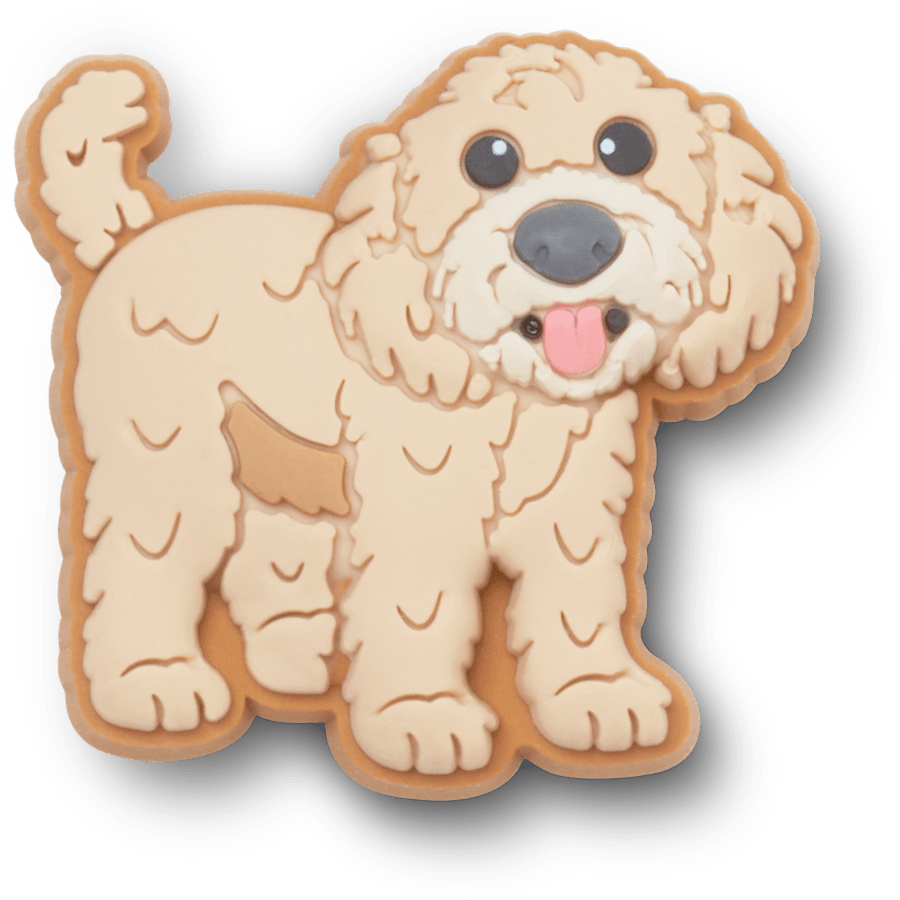 Crocs - b'Golden Doodle Puppy Jibbitz Shoe Charm' Women|Men|Jibbitz™ Charms
