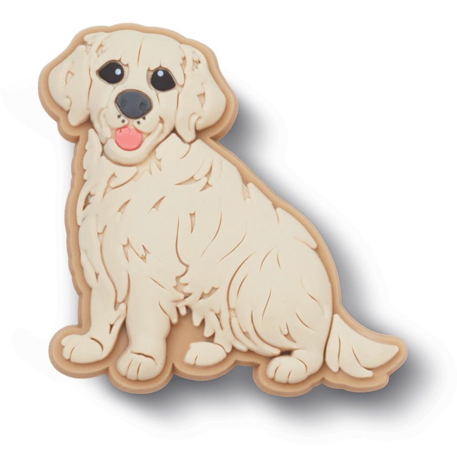 Crocs - b'Golden Retriever Puppy Jibbitz Shoe Charm' Women|Men|Jibbitz™ Charms