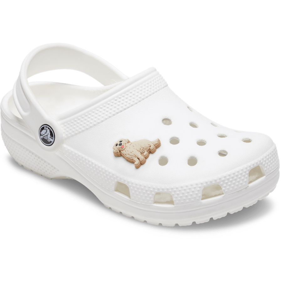 Crocs - b'Golden Retriever Puppy Jibbitz Shoe Charm' Women|Men|Jibbitz™ Charms