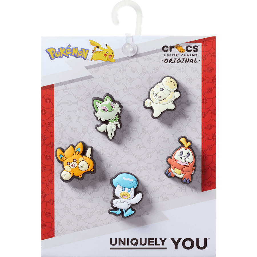 Crocs - Pokemon Paldea 5 Pack Jibbitz™ charms Women|Men|Kids|Jibbitz™ Charms