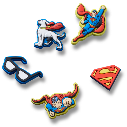Crocs - Superman 5 Pck Jibbitz™ charms Women|Men|Kids|Jibbitz™ Charms