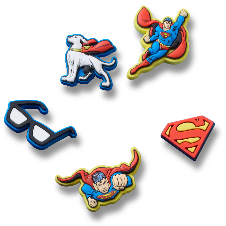 Crocs - Superman 5 Pck Jibbitz™ charms Women|Men|Kids|Jibbitz™ Charms