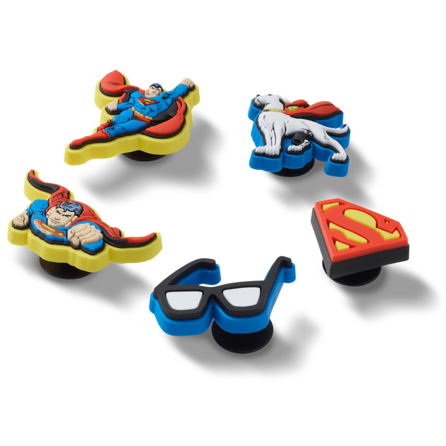 Crocs - Superman 5 Pck Jibbitz™ charms Women|Men|Kids|Jibbitz™ Charms