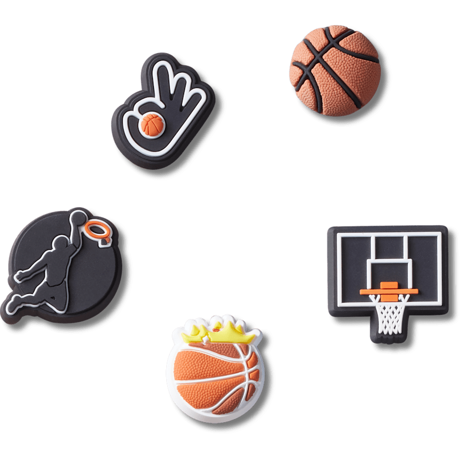 Crocs - Basketball Team 5 Pack Jibbitz™ charms Women|Men|Jibbitz™ Charms