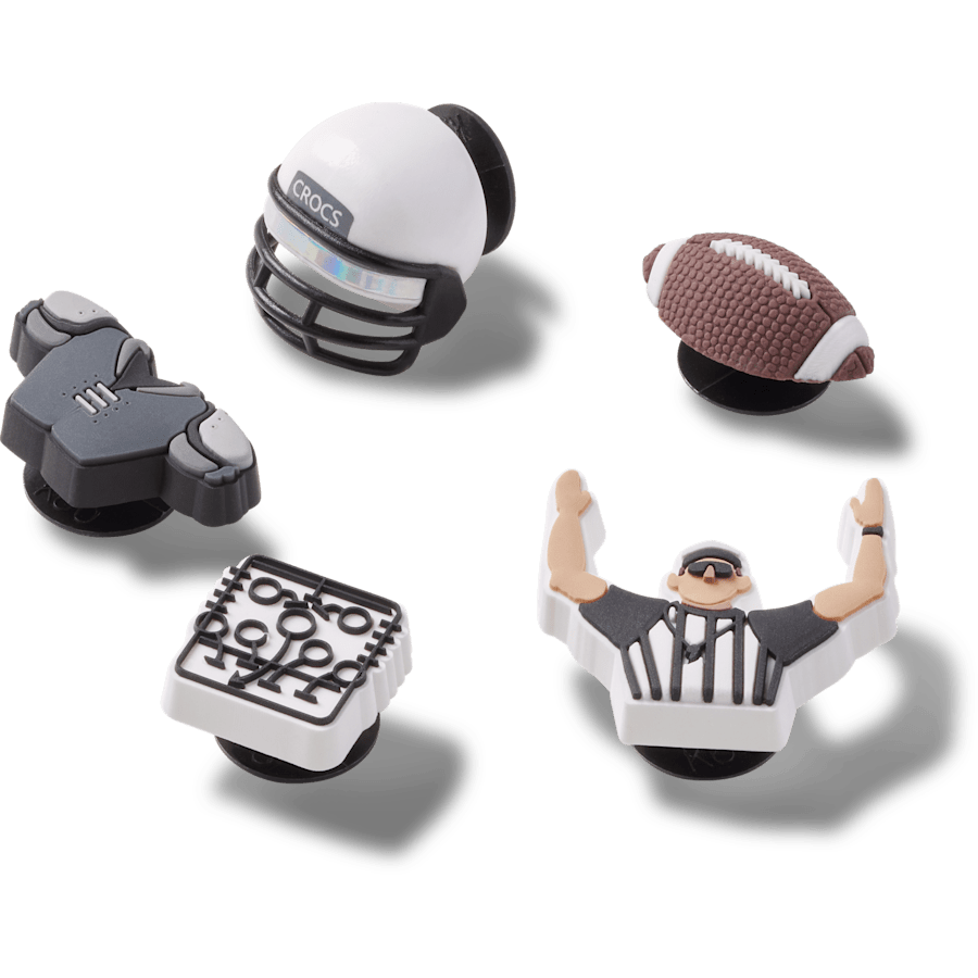 Crocs - Football Team 5 Pack Jibbitz™ charms Women|Men|Jibbitz™ Charms
