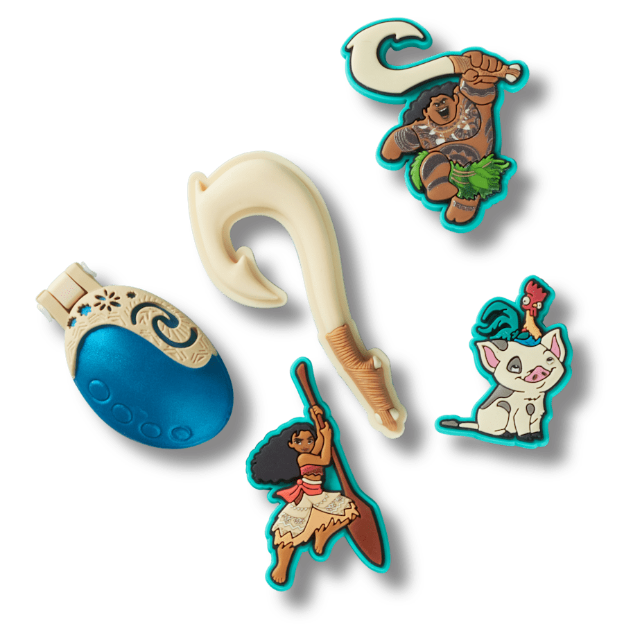 Crocs - Disney Moana 5 Pack Jibbitz™ charms Women|Men|Kids|Jibbitz™ Charms