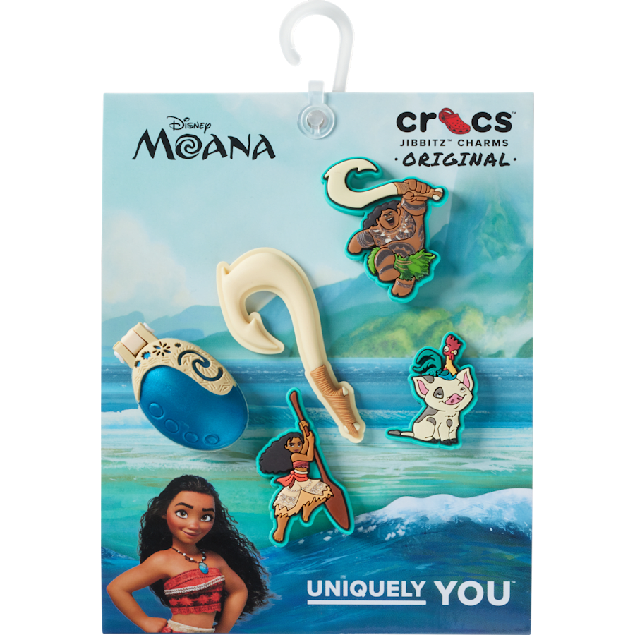 Crocs - Disney Moana 5 Pack Jibbitz™ charms Women|Men|Kids|Jibbitz™ Charms