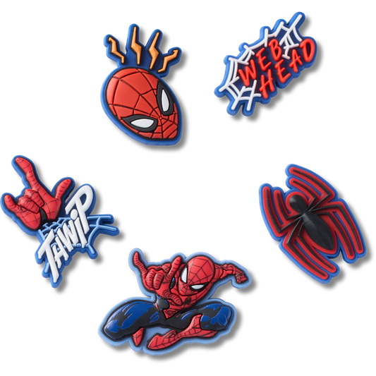 Crocs - Spiderman 5 Pack Jibbitz™ charms Women|Men|Kids|Jibbitz™ Charms