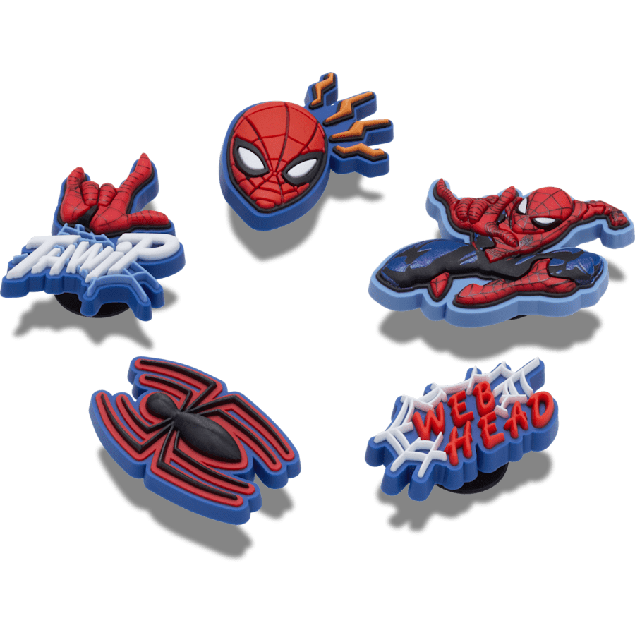 Crocs - Spiderman 5 Pack Jibbitz™ charms Women|Men|Kids|Jibbitz™ Charms