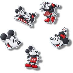 Crocs - Mickey and Minnie PVC 5 Pack Jibbitz™ charms Women|Men|Kids|Jibbitz™ Charms