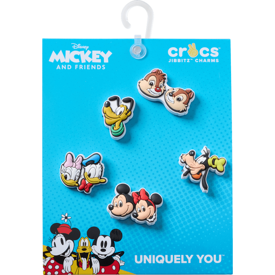 Crocs - Mickey and Friends PVC 5 Pack Jibbitz™ charms Women|Men|Kids|Jibbitz™ Charms