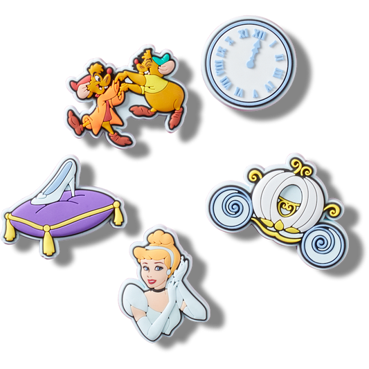 Crocs - Cinderella 5 Pack Jibbitz™ charms Women|Men|Kids|Jibbitz™ Charms