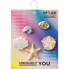 Crocs - Gold Seashell 5 Pack Jibbitz™ charms Women|Men|Jibbitz™ Charms