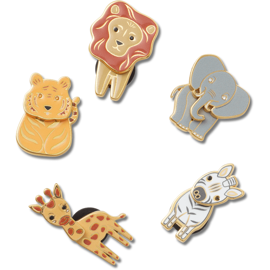 Crocs - Enamel Safari 5 Pack Jibbitz™ charms Women|Men|Jibbitz™ Charms