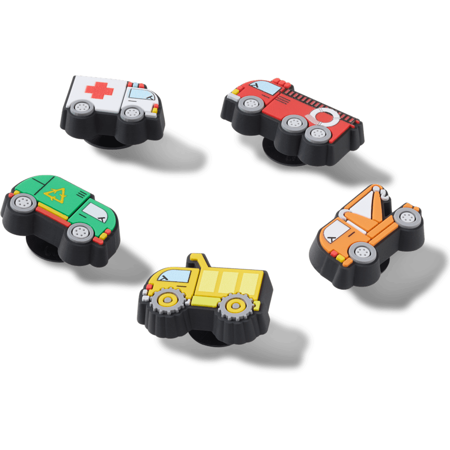 Crocs - Tiny Work Trucks 5 Pack Jibbitz™ charms Women|Men|Jibbitz™ Charms