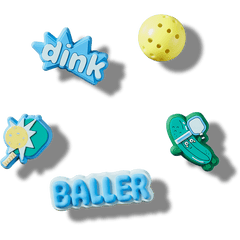 Crocs - Pickle Ball 5 Pack Jibbitz™ charms Women|Men|Jibbitz™ Charms
